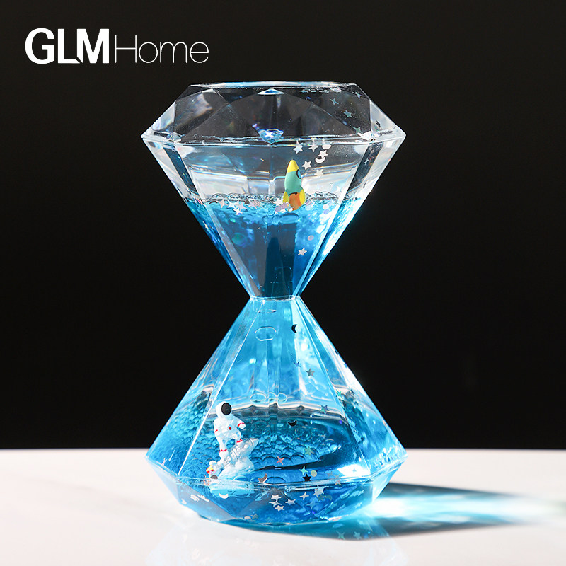 创意动感钻石水滴液体油漏摆件解压宇航员儿童房装饰六一儿童礼物,家居饰品,装饰摆件,淘宝优惠券,粉丝福利购,淘宝优惠卷