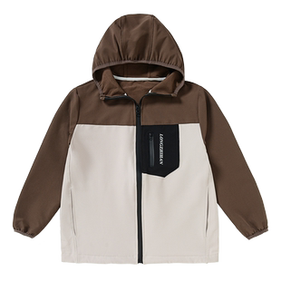 龙之涵儿童冲锋衣2024春季新款男女童亲子款中大童休闲上衣童装潮