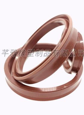 Y型氟胶油封液压油缸轴用密封圈YXd/IDU耐高温8-560活塞杆密封件