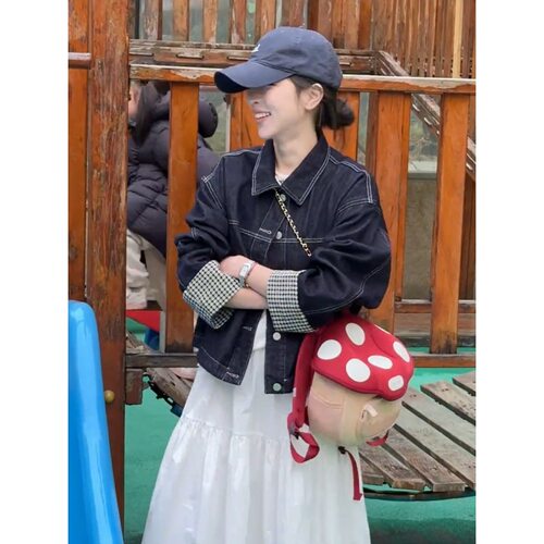 短款牛仔外套女开春新款2