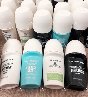 蓝麝香 TBS美体小铺白麝香 黑麝香止汗走珠滚珠 bodyshop 英国the