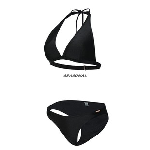 Patricia泳装 比基尼性感女神黑高级感海岛度假游分体泳衣 2025新款