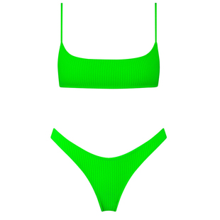 时尚 爆款 高级性感比基尼绿色聚拢bikini分体泳衣 女神2025新款 泳装