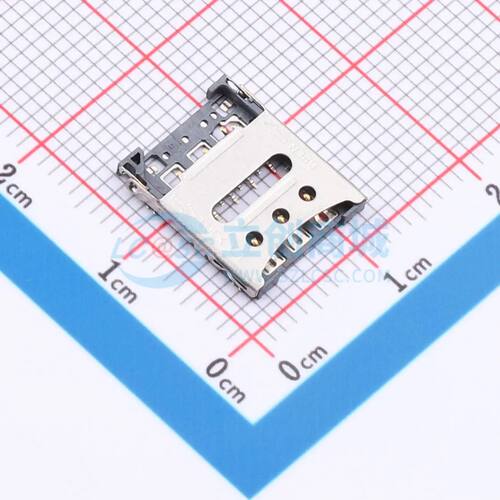 SIM卡连接器 5001B-SIM135-131A SMD 翻盖式电子元件BOM可配单