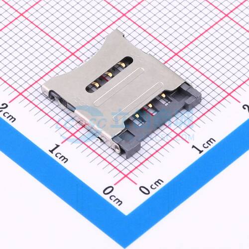 SIM卡连接器 BX-SIM-1.8HJ SMD 翻盖式电子元件BOM可配单