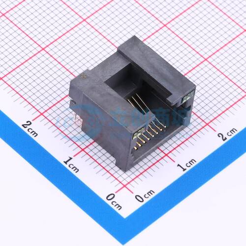 以太网连接器(RJ45 RJ11) HC-WK88-C42-QSD 插件 沉板带LED电子元