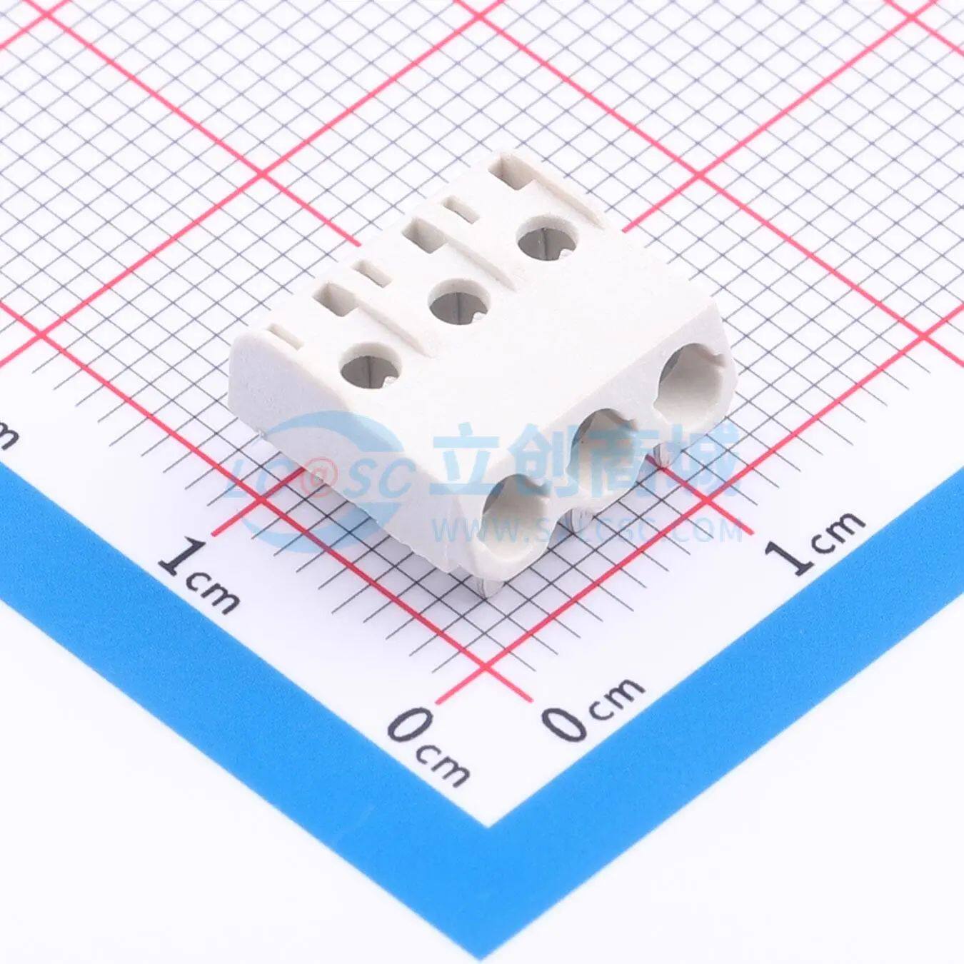 弹簧式接线端子 DB2062C-4.0-3P-WT SMD,P=4mm 电子元件BOM可配单