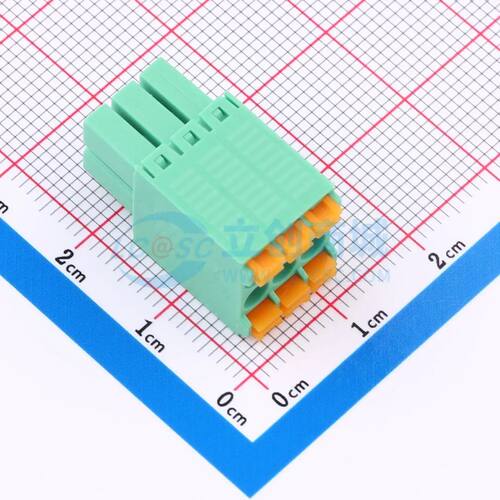 插拔式接线端子 MX15EDGKNH-3.5-2*03P-GN01-Cu-A P=3.5mm 插头 2