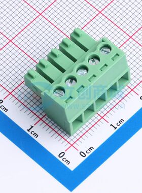插拔式接线端子 XDCB-5A381G-4-3G61 P=3.81mm 公插头 1x5P电子元