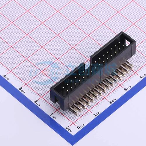 IDC刺破式连接器(牛角/简牛) B-3000R30P-0110 弯插,P=2.54mm 2x1