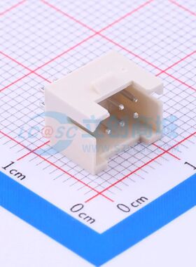 线对板针座 A2008WV-2X4P 插件,P=2mm 2x4P电子元件BOM可配单