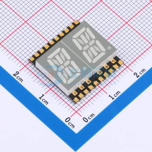 LED数码管 GS4021AG-G SMD,19x18.8mm 2位0.4电子元件BOM可配单