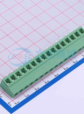 螺钉式接线端子 DB128V-5.08-16P-GN-S 插件,P=5.08mm 1x16P电子