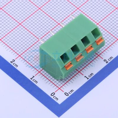 弹簧式接线端子 KF250NH-5.08-4P 插件,P=5.08mm 4P 1x4P电子元件