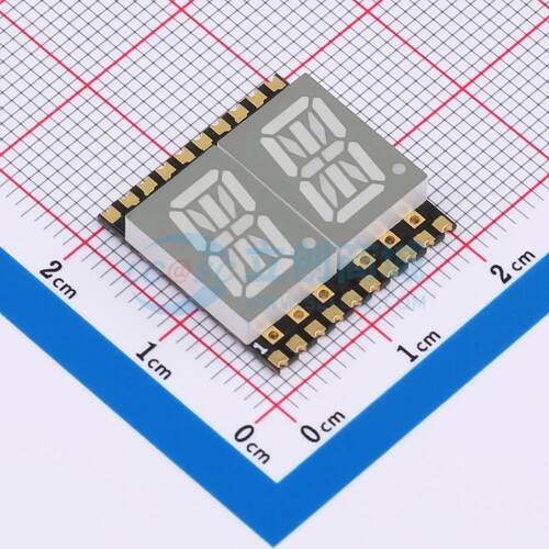 LED数码管 GS4021AW-G SMD,19x18.8mm 2位0.4电子元件BOM可配单