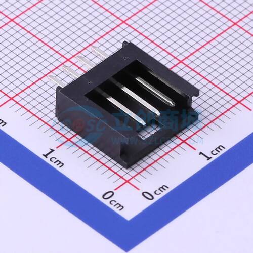 线对板针座 M2530V-04-BK 插件,P=2.54mm 1x4P电子元件BOM可配单