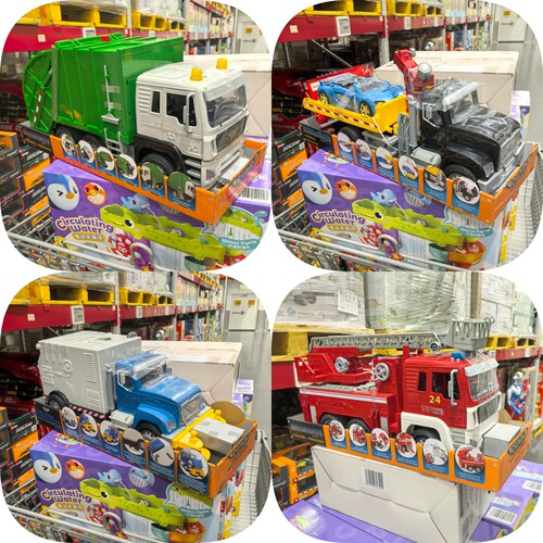 山姆代购 I.DRIVEN仿真工程车1:16灯光互动儿童模型礼盒