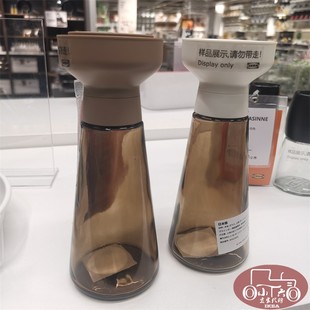 宜家哈弗通研磨瓶2件套19厘米玻璃/褐色花椒调味瓶成都国内代购