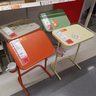 宜家比约高森电脑桌子支架可调节高度折叠桌边桌笔记本国内代购