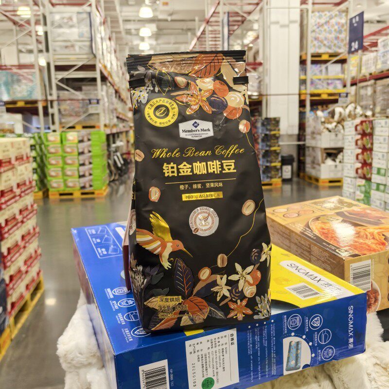 山姆代购MM铂金咖啡豆深烘焙橙子蜂蜜坚果风味提神醇厚柔滑