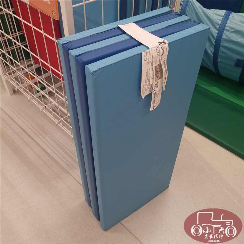 可折叠健身垫加厚蓝色