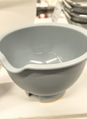 宜家彭尼菲斯淡蓝灰色塑料搅拌碗沙拉碗打蛋碗洗菜盆成都国内代购