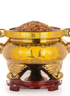 大号陶瓷家用香炉供奉供佛室内寺庙烧香插香炉特大号三足财神香炉