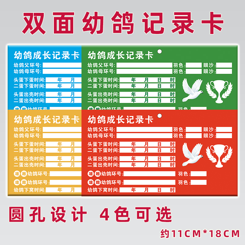 赛鸽幼鸽血统记录卡血统书鸽用