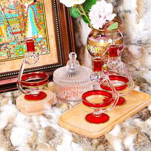 埃及特色手工制作14cm香精瓶 玻璃饰品摆件  蜡烛香薰扩香饰品