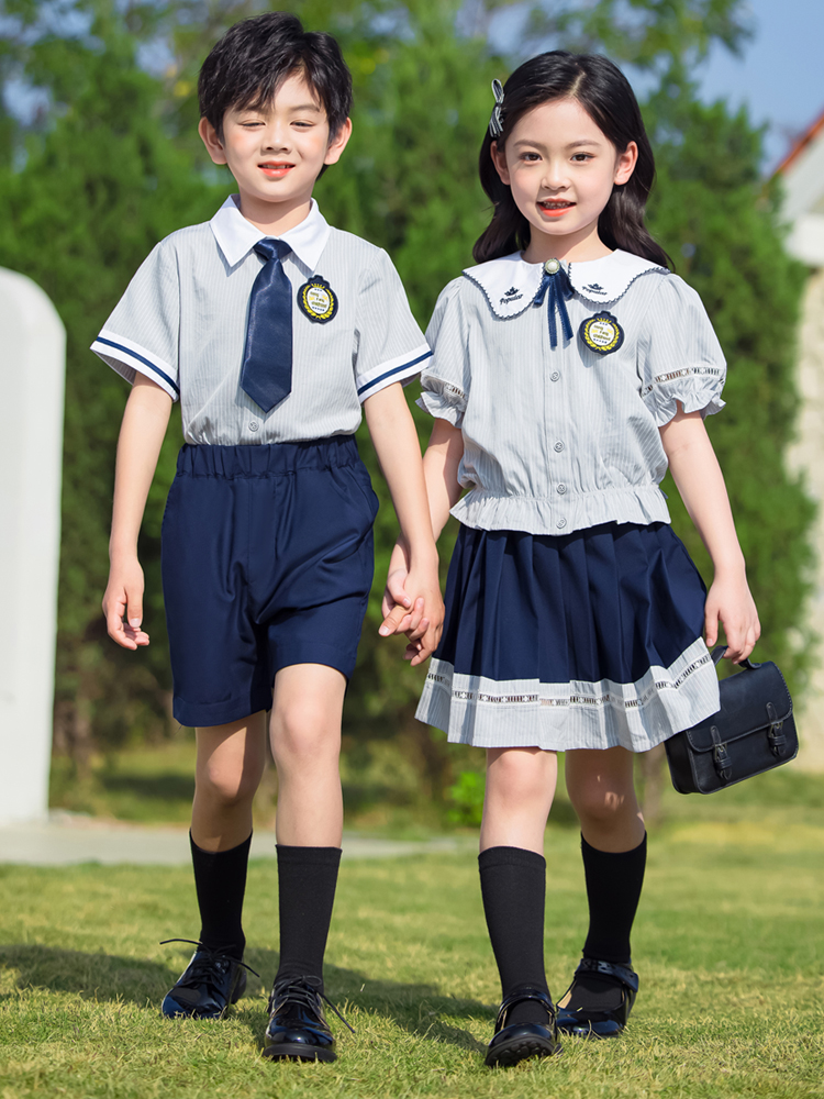 中小学生校服套装夏季运动会班服开幕...