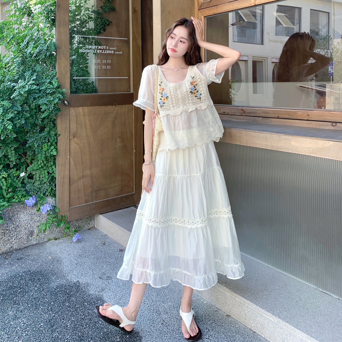 新款主推大货两件套275-Q619-P155-K228，女装套装/套裙，柒柒家