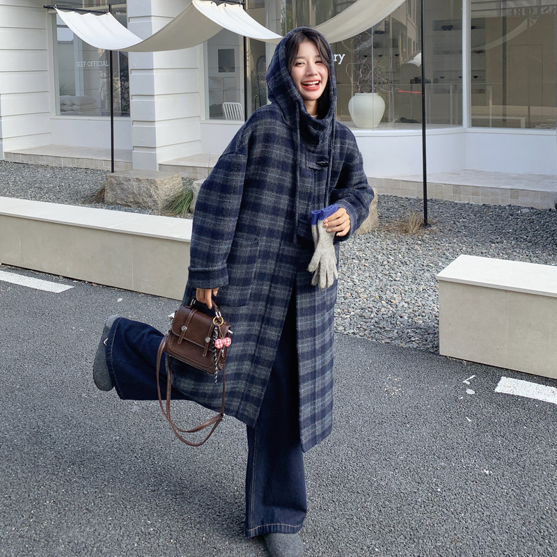 新款图大货已出格子双面呢羊绒大衣275-W714-P325-K458,女装毛呢外套,柒柒家