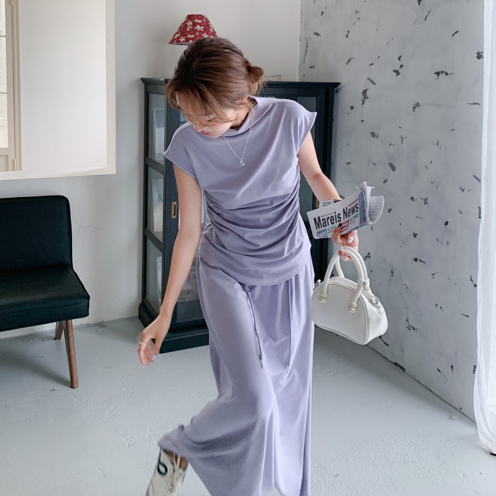 新款大货莫代尔棉套装裙两件套2C525-Q541-P145-K218,女装套装/套裙,柒柒家