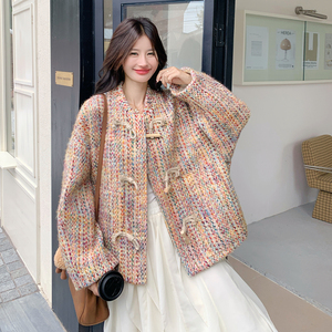新款图 大货已出彩色小香风外套275-W702-P160-K238图片
