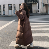 大货已出90白鸭绒大北面长款立领羽绒服087-M211-p345-K478，女装羽绒服，柒柒家