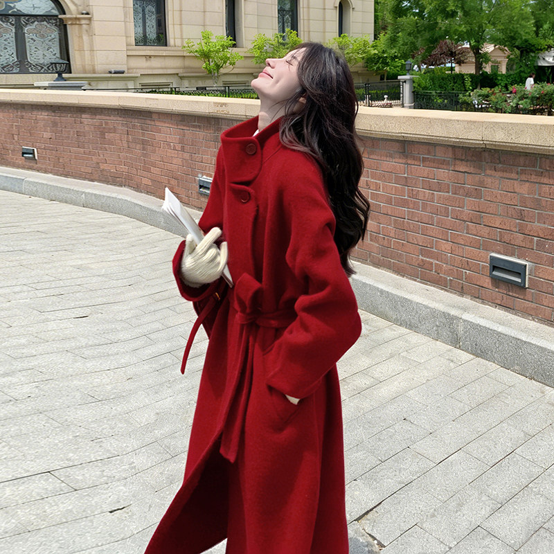 新款图现货70羊毛大衣275-W796-P335-K468,女装毛呢外套,柒柒家