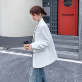 新款图大货白色西装外套275-W805-P145-K238，女装西装，柒柒家