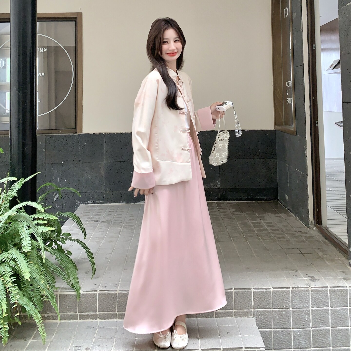 数据大货已出新中式外套+半身裙275-W665-P185-K258,女装套装/套裙,柒柒家