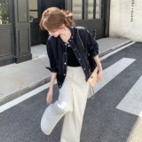 图大货已出牛仔明线短外套275-W682-P155-K228，女装短外套，柒柒家