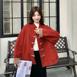 新款图大货双面羊绒70羊毛大衣275-W186-P255-K378，女装毛呢外套，柒柒家
