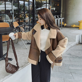 现货皮毛一体宽松短外套羊羔毛087-W31-p195-k278，女装短外套，柒柒家