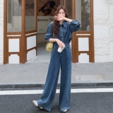 新款图大货已出牛仔套装两件套275-T696-P185-K268，女装套装/套裙，柒柒家