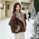 新款图大货90白鸭绒皮毛羽绒服275-M785-P295-K418，女装羽绒服，柒柒家