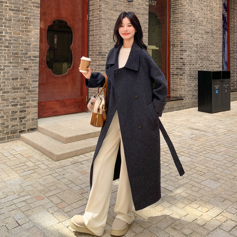 大数据新款现货双面呢羊绒大衣275-W715-P335-K458,女装毛呢外套,柒柒家