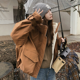 现货1000件兔绒内胆工装派克服087-M170-P195-K278，女装派克服，柒柒家