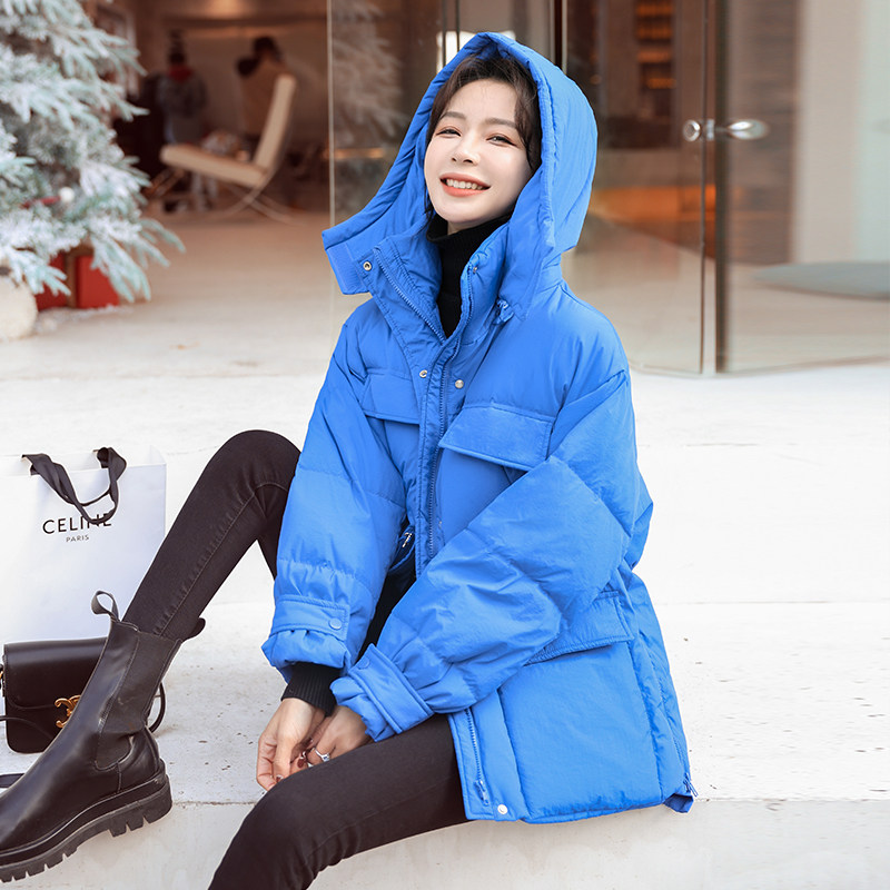 图大货主推款克莱因蓝短款面包服服087-M110-P175-K258,女装棉衣/棉服,柒柒家