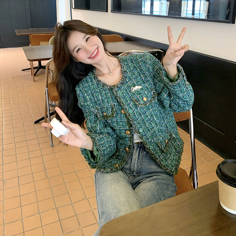 现货小香风短外套275-W107-P145-K218,女装短外套,柒柒家