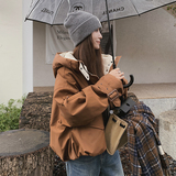 现货1000件兔绒内胆工装派克服087-M170-P195-K278，女装派克服，柒柒家