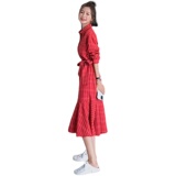 大货已出主推款格子长裙连衣裙087-Q91-P105-K158，女装连衣裙，柒柒家