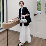 大货蕾丝拼接撒金西装外套275-W307-P145-K218，女装西装，柒柒家